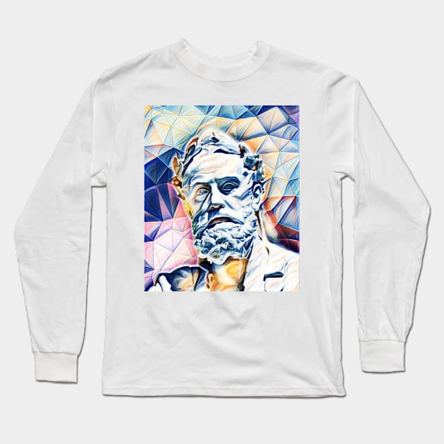 Xenophon Portrait | Xenophon Artwork 11 Long Sleeve T-Shirt by JustLit